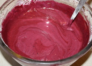 Чорнична маса з желатином