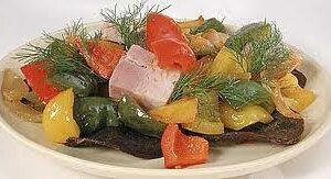 Баранчик по-баскски в пікантному соусі