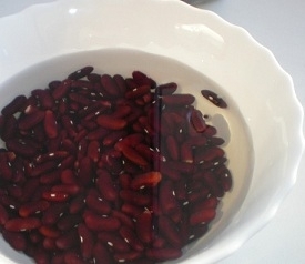 Квасоля залишаємо на ніч