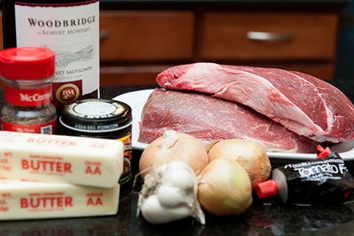 інгредієнти для баранини у вині