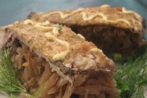 Лящ, запечений з капустою