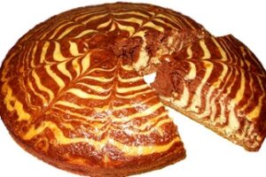 Кекс Зебра на кефірі