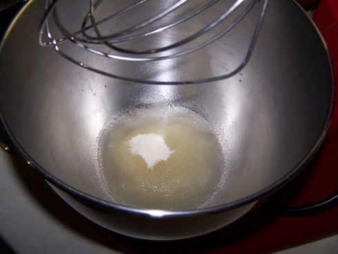 міксер з цукром і желе