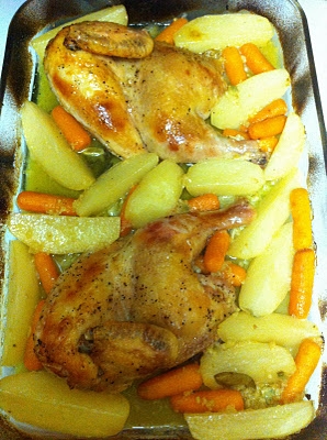 курка з овочами