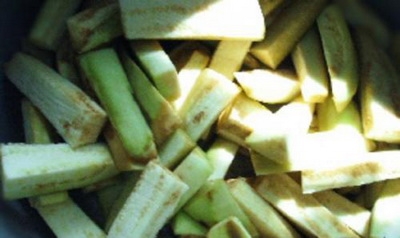 брусочками баклажани