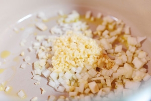 цибуля з часником