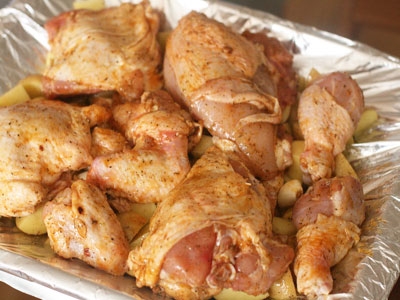 м'ясо на овочах