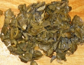 подрібнені гриби