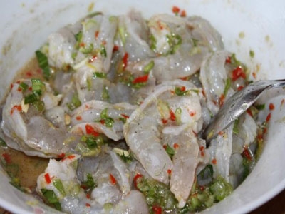 креветки в маринаді