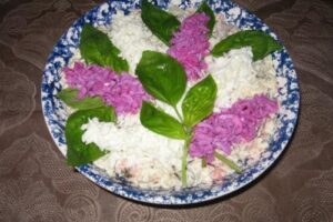 Салат "Гілка бузку"