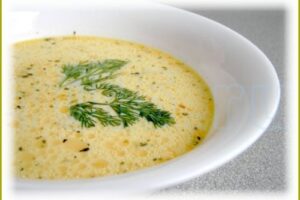 Суп з плавлених сирків