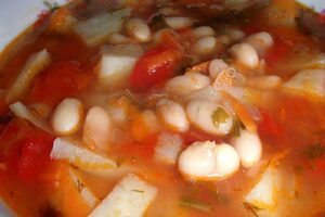 Суп з квасолею і картоплею